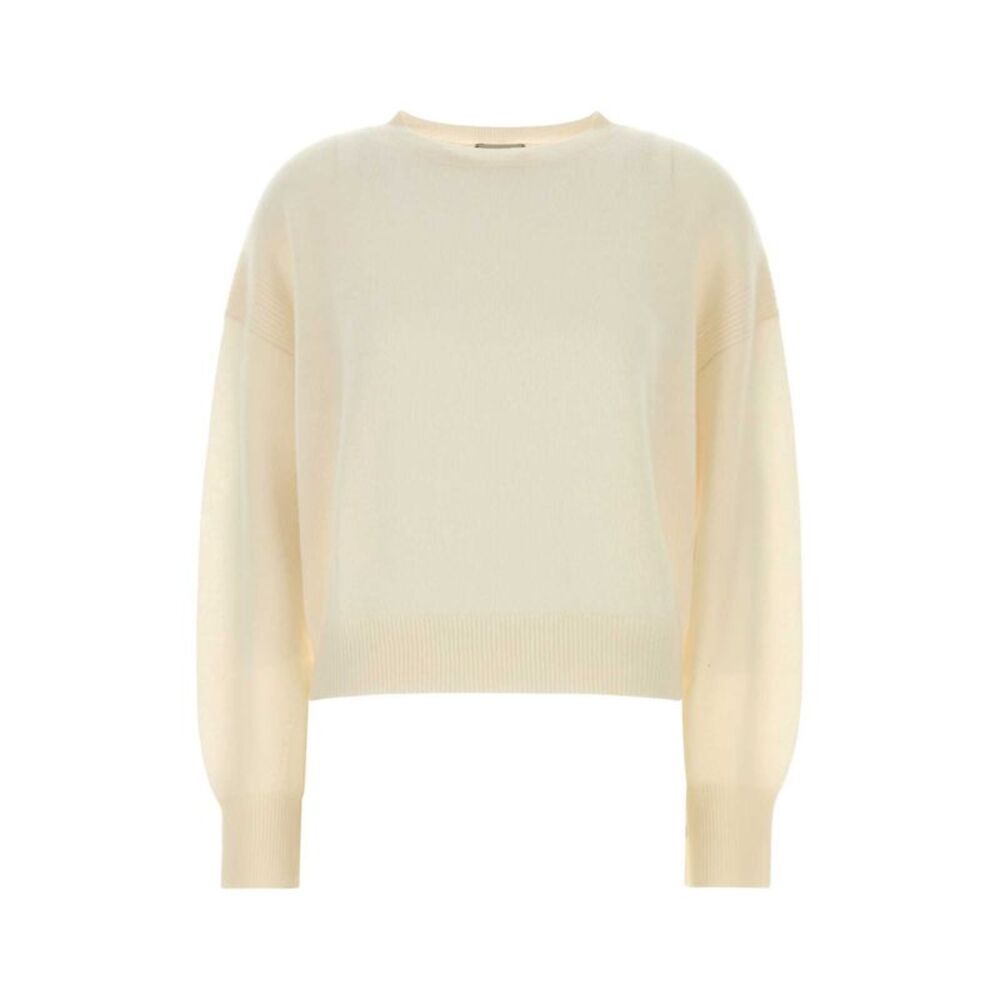 Le Kasha Women White Cashmere Modena Sweater